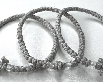 Komboskini/Koboskini Greek Prayer Rope Bracelet Light Gray