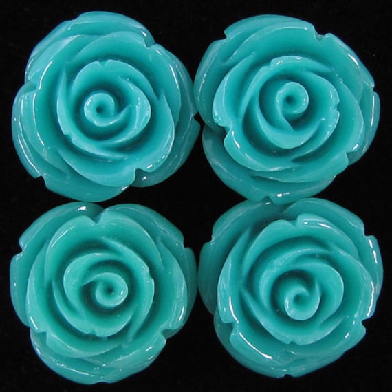 20mm knstliche Koralle geschnitzte Rosenblten Perlen 15" Strang 20 Stck  blau - Etsy.de