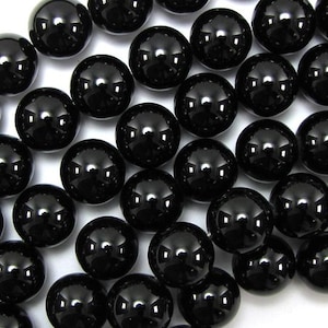 Cuentas redondas de ónix negro AA de 15" (2 mm, 3 mm, 4 mm, 6 mm, 8 mm, 10 mm, 12 mm, 14 mm, 16 mm, 18 mm y 20 mm)