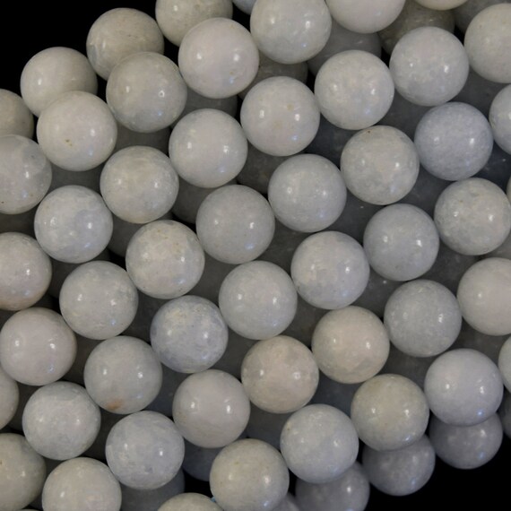 AA Natural Light Blue Chatoyant Celestite Round Beads 15.5 Strand