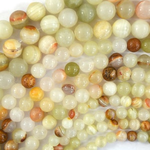 Natural Afghanistan Jade Round Beads Gemstone 15&quot; Strand 6mm 8mm 10mm