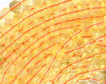Braidato In Pietra Citrino 8mm Liscio – Bracciale Giallo Regolabile Per Uomo E Donna – Meditazione E Prosperità