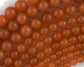 AA Natural Red Aventurine Round Beads Gemstone 15" Strand 6mm 8mm 10mm