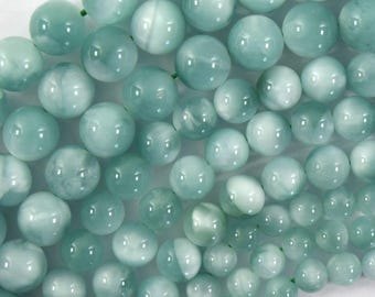 Natural Black Moonstone Smooth Round Beads Size 6-6.5mm 8mm 10mm 15.5'' Strand