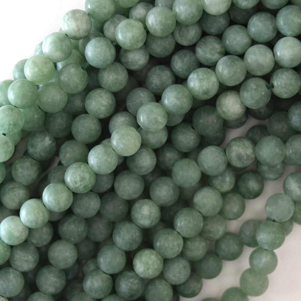 Matte Burma Colored Jade Round Beads 15 Strand Burmese | Etsy