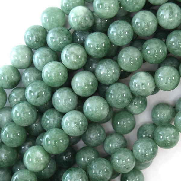 Burma Colored Jade Round Beads Gemstone 15" Strand Burmese 4mm 6mm 8mm 10mm 12mm