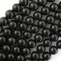 Green Goldstone Round Beads 14.5" Strand Sandstone 4mm 6mm 8mm 10mm 12mm