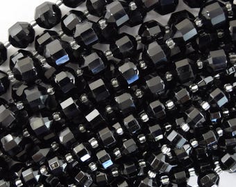 Lot De 4 Perles Colonnes Onyx Noir 13x4mm - Pour Création Bijoux, EAN 4558550030504