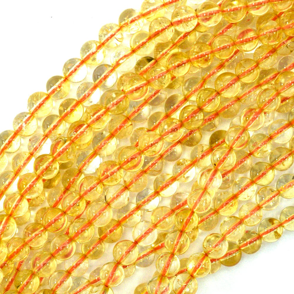 Perline Sfaccettate Rotonde Di Cristallo Preciosa 5mm - Citrino - Foto 2