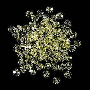 12 4mm Swarovski crystal round 5000 Jonquil 17527