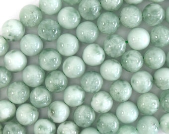 Natural Green Angelite Round Beads Gemstone 15.5" Strand 4mm 6mm 8mm 10mm 12mm