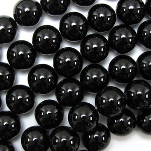 AA Black Onyx Round Beads 15" 2mm 3mm 4mm 6mm 8mm 10mm 12mm 14mm 16mm 18mm 20mm