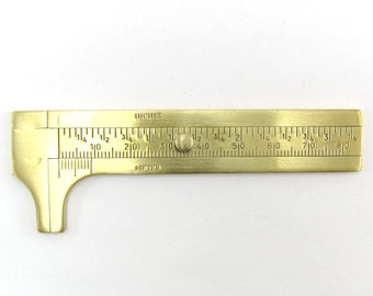 Jewelers brass caliper sliding gauge for bead 80mm