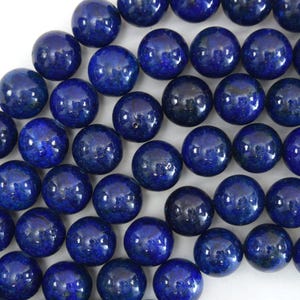 Blaue Lapislazuli runde Perlen 15 "Strang 2 mm 3 mm 4 mm 6 mm 8 mm 10 mm 12 mm 14 mm