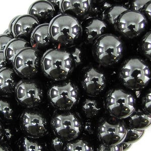 Natural Magnetic Hematite Round Beads 15" Strand 4mm 6mm 8mm 10mm 12mm 10mm