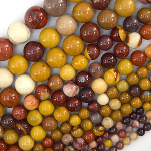 Natural Mookaite Round Beads Gemstone 15&quot; Strand mookite 4mm 6mm 8mm 10mm 12mm