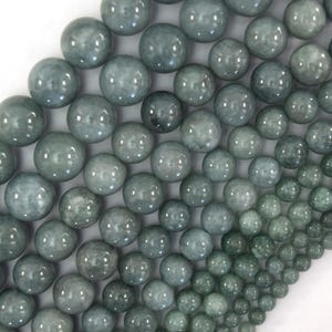 Burma Colored Jade Round Beads Gemstone 15&quot; Strand Burmese 4mm 6mm 8mm 10mm 12mm
