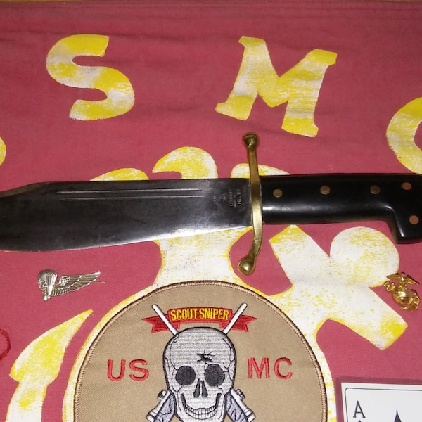 Authentic V44 No. 18 Collins & Co. Legitmus WW II USMC Marine Raiders Knife