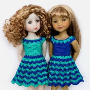 Handmade Doll Dress for Ruby Red Fashion Friends dolls, Doll Outfit Set – Knitted, Crocheted, Sewn Clothes for doll, Dress for doll 14-14.5"