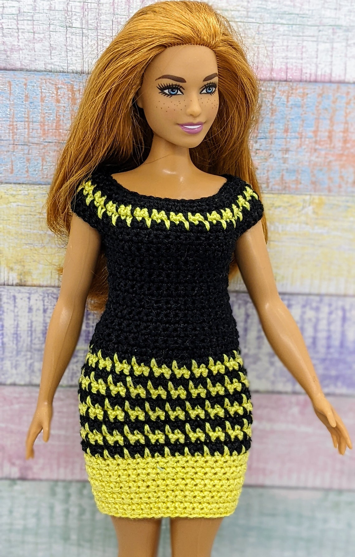 Curvy Barbie Clothes Fashionistas Barbie Crochet Dress for | Etsy Singapore