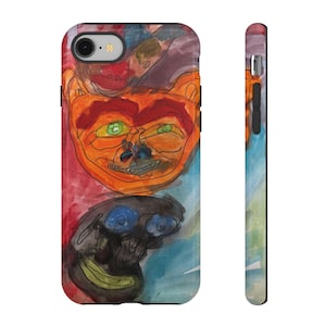 Artistic Phone Case, Colorful Protective Cover, Unique Gift for Artists, Vibrant Design, Fun Phone Accessories