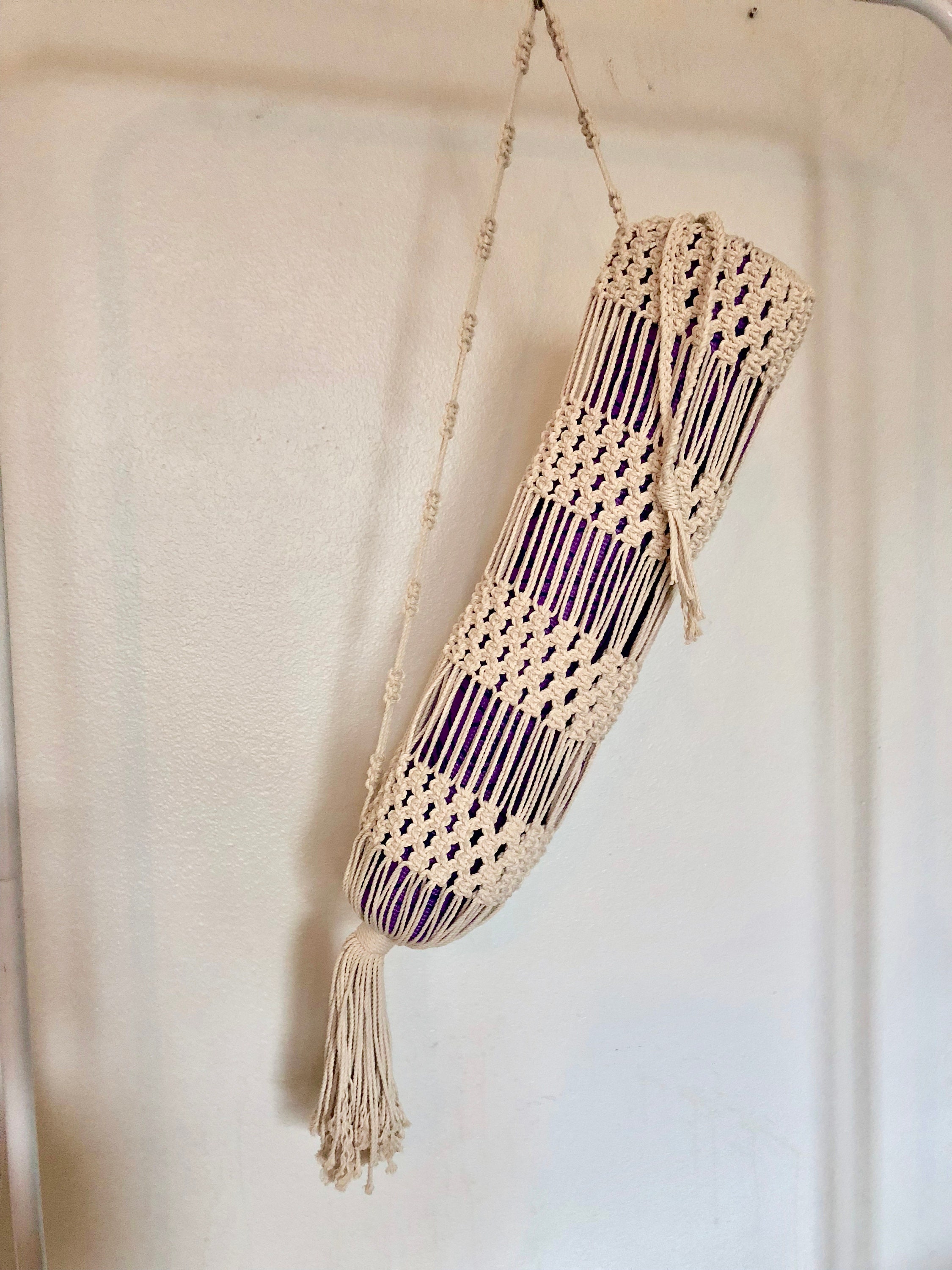 Macrame Yoga Mat Bag Etsy
