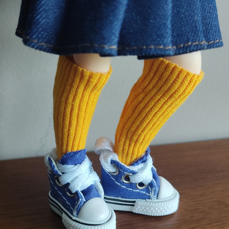 Doll socks for BLYTHE doll Doll clothes for Blythe Handmade Scale 1/6 2