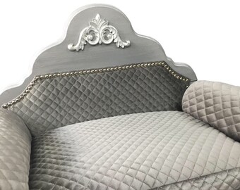 Pet furniture, Dog Bed Small, Limited Edition, Custome made, Orthopedic Matress, Soft Touch fabric
