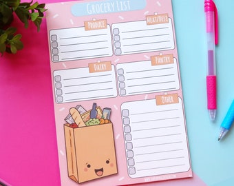 Grocery List Notepad- Shopping List Notepad