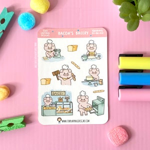 Bacon&#39;s Bakery Sticker Sheet