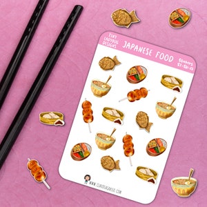 Japanese Food Sticker Sheet