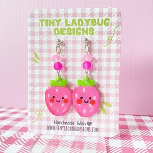 Kawaii Strawberry Earrings