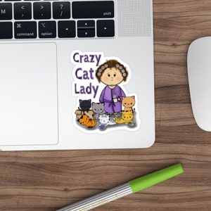 Crazy Cat Lady Vinyl Sticker