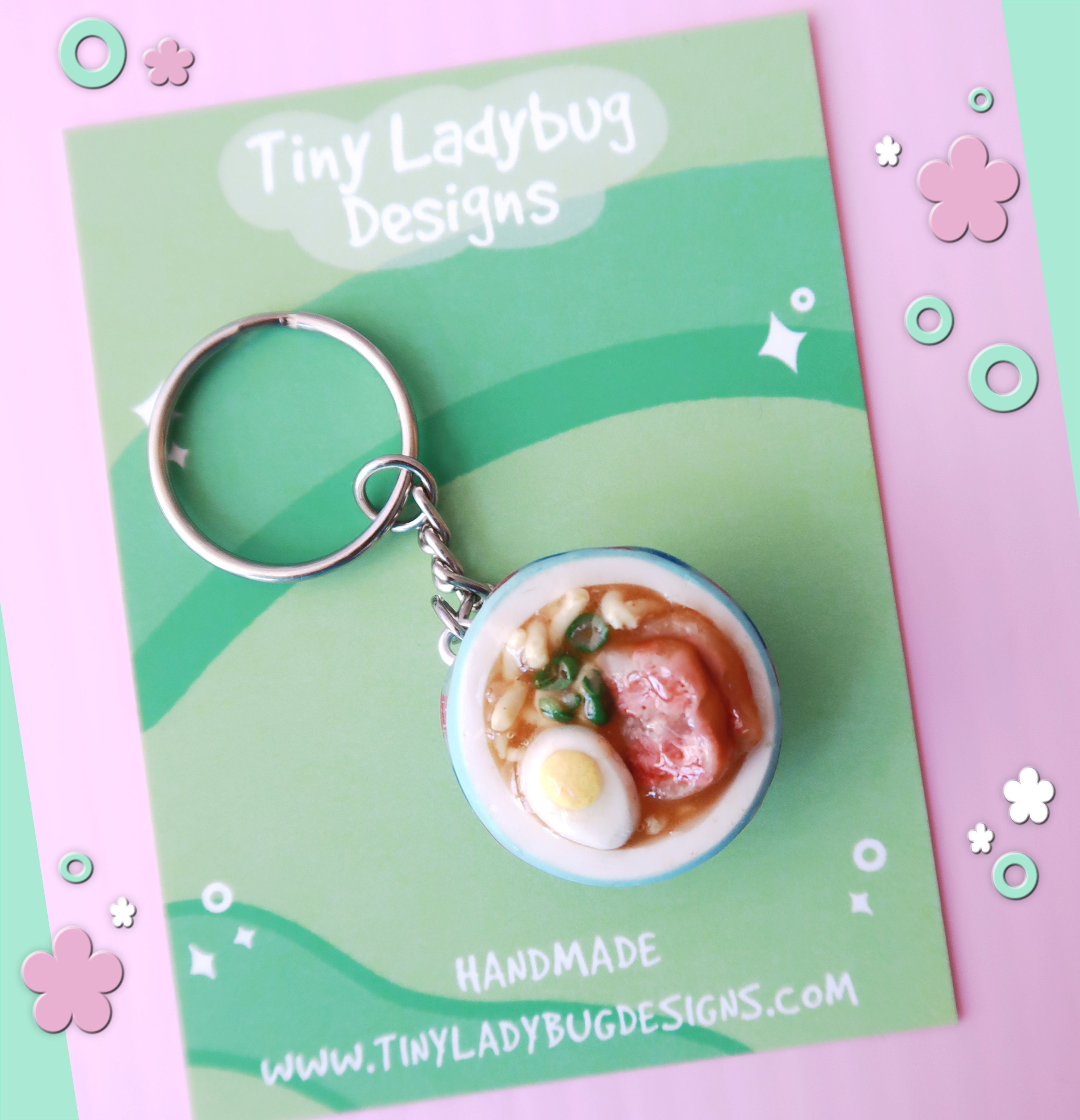 Polymer Clay Ramen Bowl Keychain - Etsy