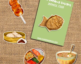 Pack japonais d’autocollants d’aliments