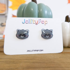 Raccoon Earrings