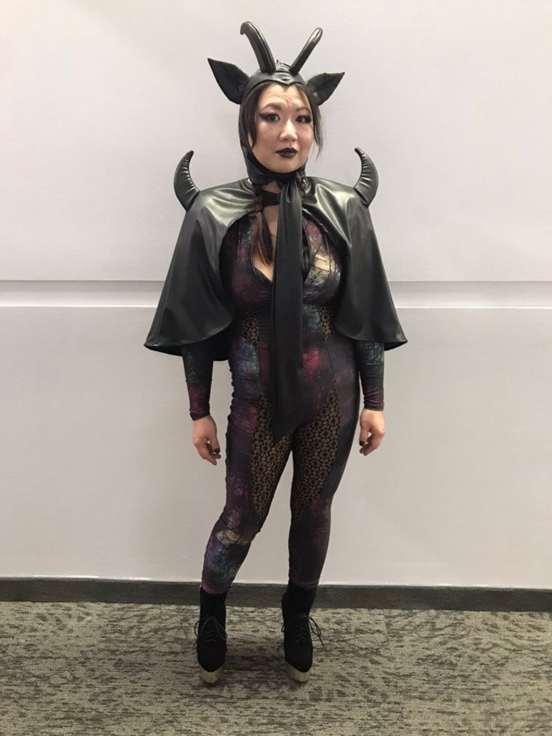 Black Vinyl Devil Cape