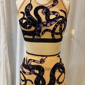 Medusa Costume | Snake costume | Bra and Shorts | Aerial | Dance | Circus | Drag | Pole | Contortion