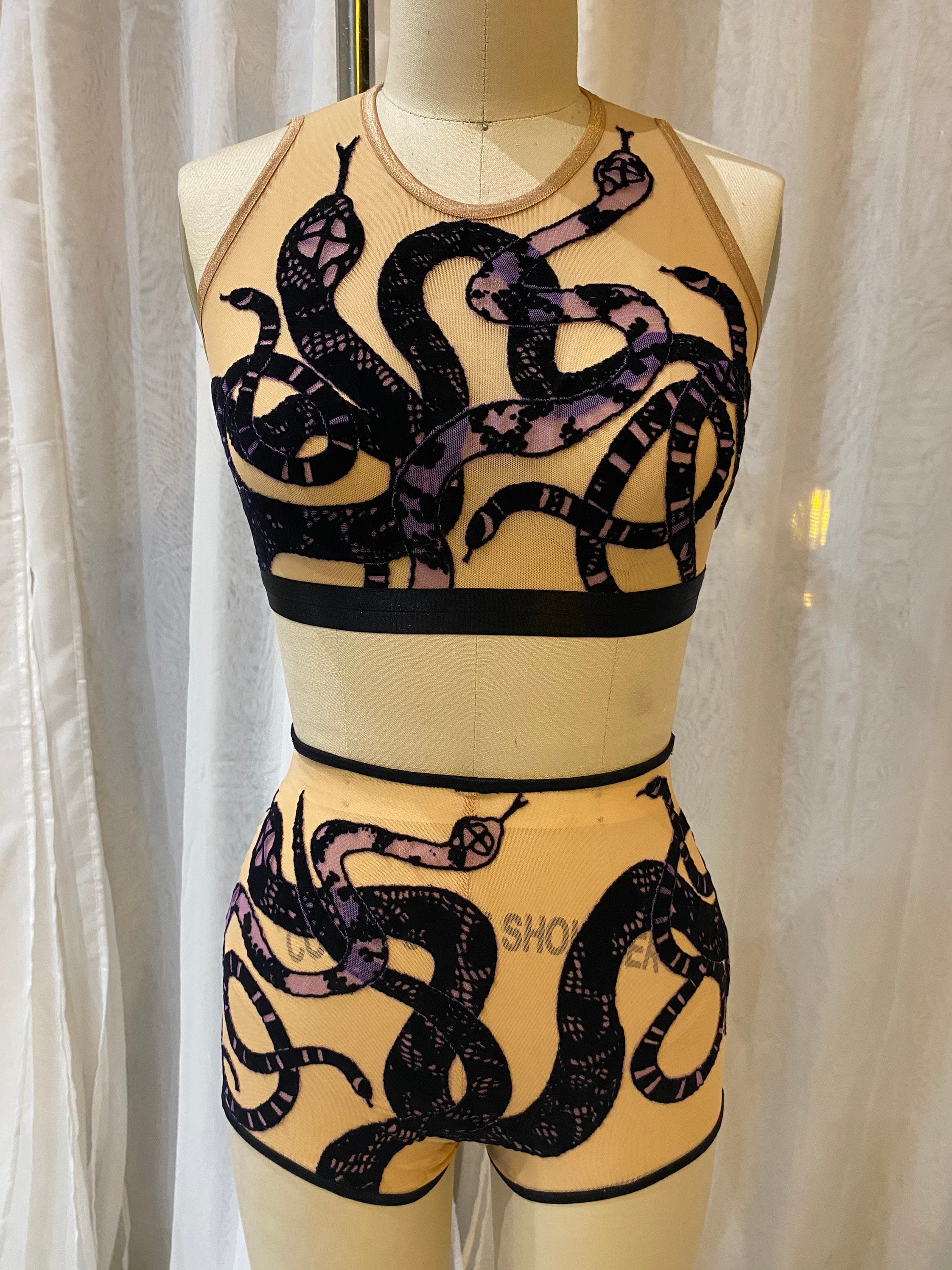 Medusa Costume | Snake Costume | Bra and Shorts | Aerial | Dance