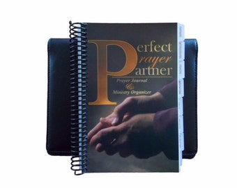 Christian Prayer Journal: Faux Leather Diary with Tabbed Sections
