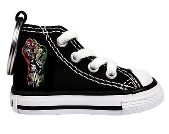 Converse All Star Sneaker Keychain: Fist of Knowledge Art