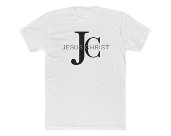 Jesus Christ JC Gray T-Shirt: Soft Cotton Christian Tee