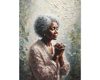 Grandmother's Whispers of Love | Canvas