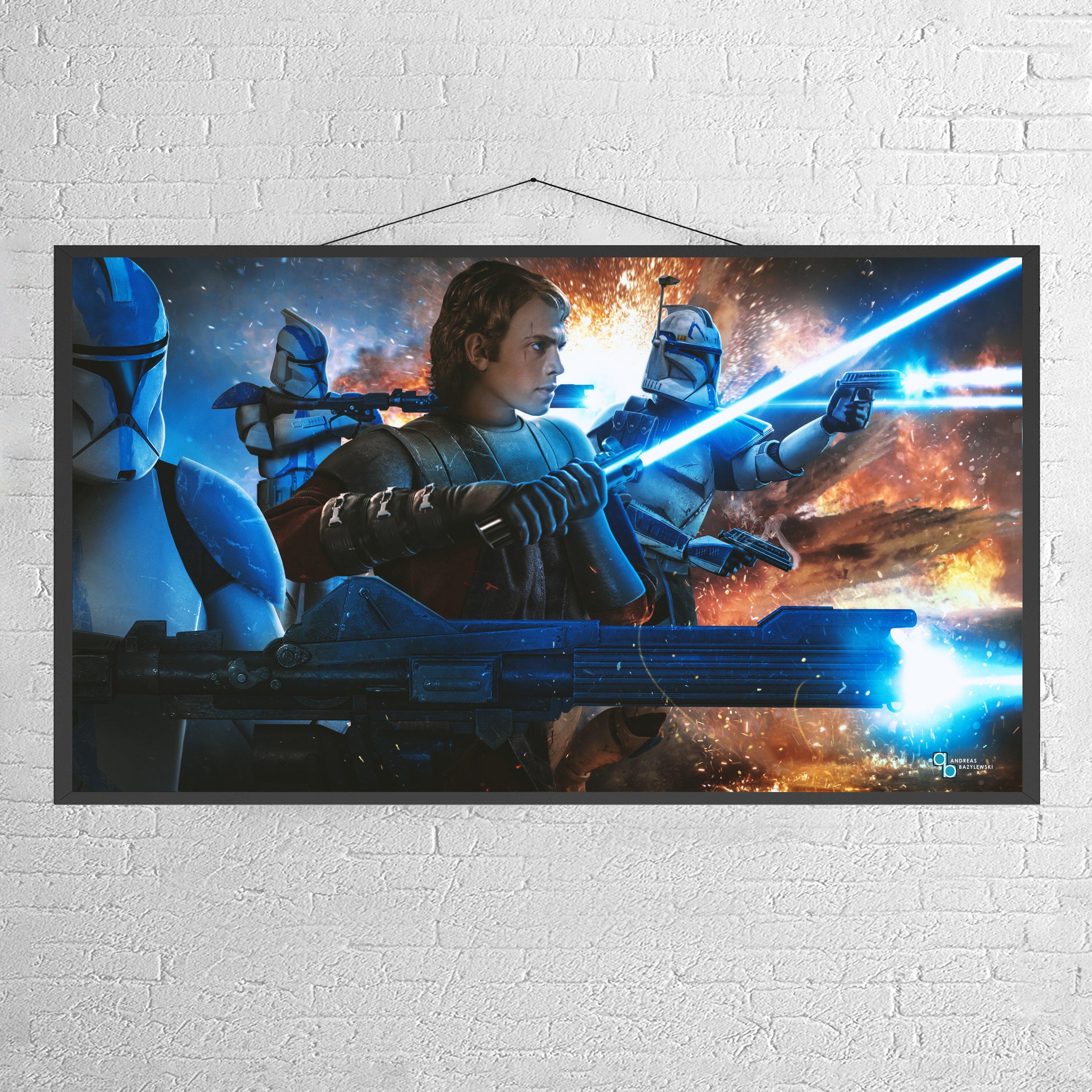 Star Wars Poster Canvas Metal Print Artwork Wall Decor Art: | Etsy