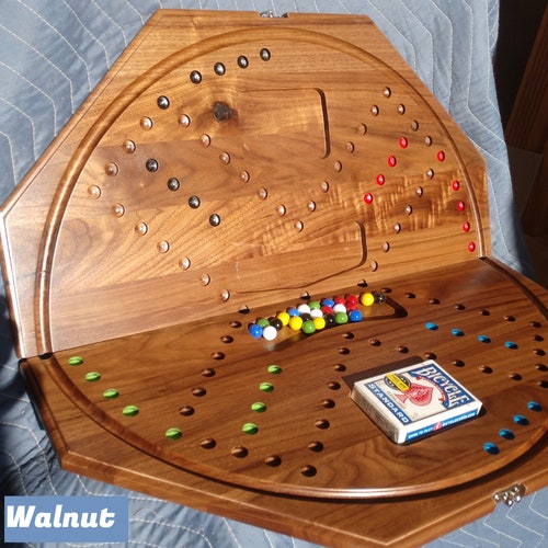Details about   18" TRIPOLEY Board Game Solid Wood Machine Carved and Hand Painted