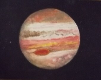 The planet Jupiter and her moons.