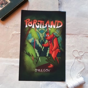 Illustriertes Poster von Portland Oregon