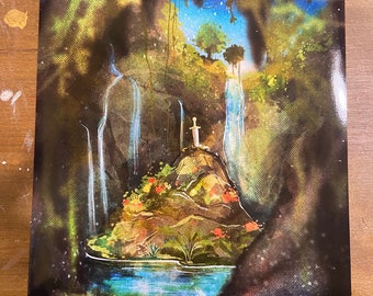 A Sword in a Stone Print