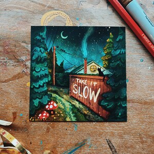 A Tiny Home - Glossy Illustration Print