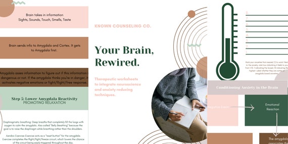 Anxiety Workbook: Neuroscience, Anxiety and the Brain, Relaxation Techniques, CBT, OCD, Self-Help Anxiety, Worksheets for Clients